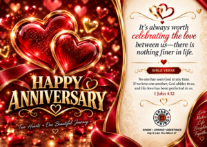 Spark + Spring virtual greeting card - Anniversary (Love & Romance)