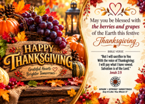 Spark + Spring virtual Greeting Card - Happy Thanksgiving