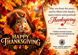 Spark + Spring virtual Greeting Card - Happy Thanksgiving