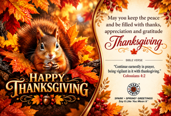 Spark + Spring virtual Greeting Card - Happy Thanksgiving
