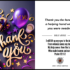 Thank You virtual greeting card - Helping out