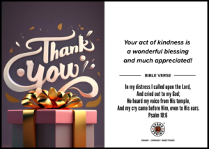 Thank You virtual greeting card - Act of Kindness