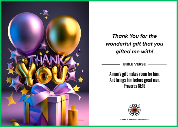 Thank You virtual greeting card - Gift
