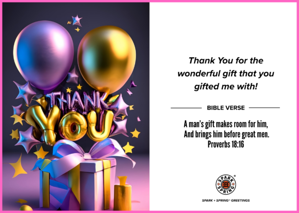 Thank You virtual greeting card - Gift