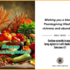 Thanksgiving virtual greeting card - Blessed thanksgiving