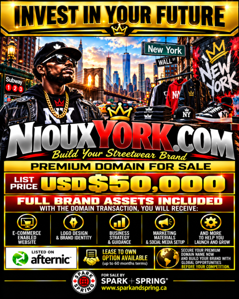 NIOUXYORK.COM - Domain/Brand Package For Sale