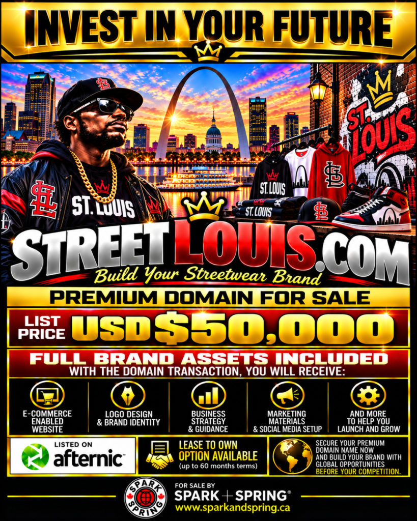 STREETLOUIS.COM - Domain/Brand Package For Sale